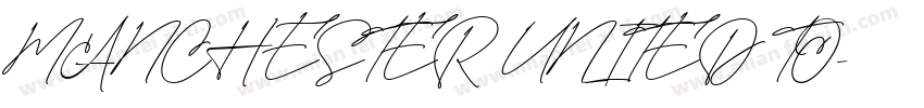 MANCHESTER UNITED TO字体转换